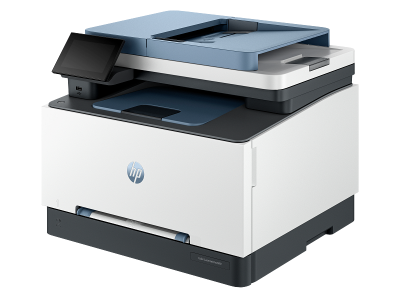HP Color Laserjet Pro MFP 3300 Dark Surf Blue Catalog VisID GrayBG FrontLeft