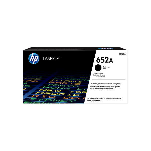 HP 652A Black Toner Cartridge CF320A CF320-00910a EMEA