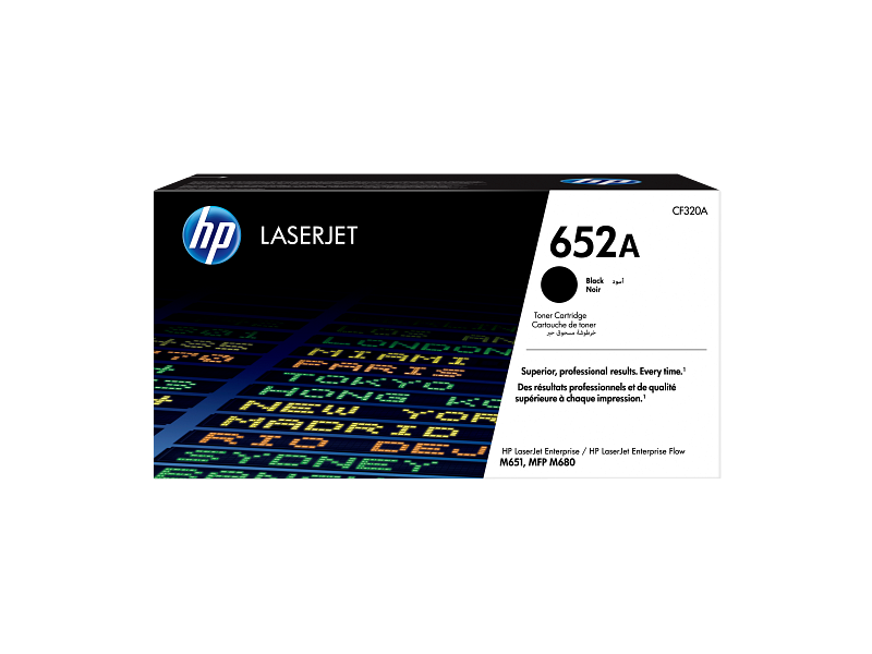 HP 652A Black Toner Cartridge CF320A CF320-00910a EMEA