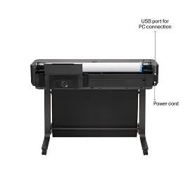 HP DesignJet T630 Large Format 36" Plotter Printer – Fast, Precise CAD & Poster Printer with Auto Sheet Feeder, Media Bin & Stand