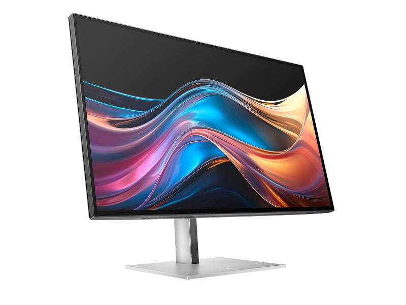 HP Series 7 Pro 27 QHD Monitor - 727pq PikeSilver CoreSet FrontRight WhiteBg