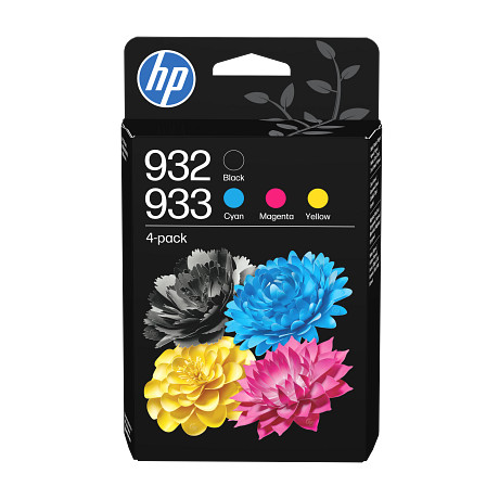 HP 932/933 6ZC71AE kiskapacitású fekete ciánkék bíbor sárga 4 darabos eredeti tintapatroncsomag (400 old /3*330 old.).