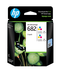 HP 682 Tri-color Ink Cartridge 2-Pack