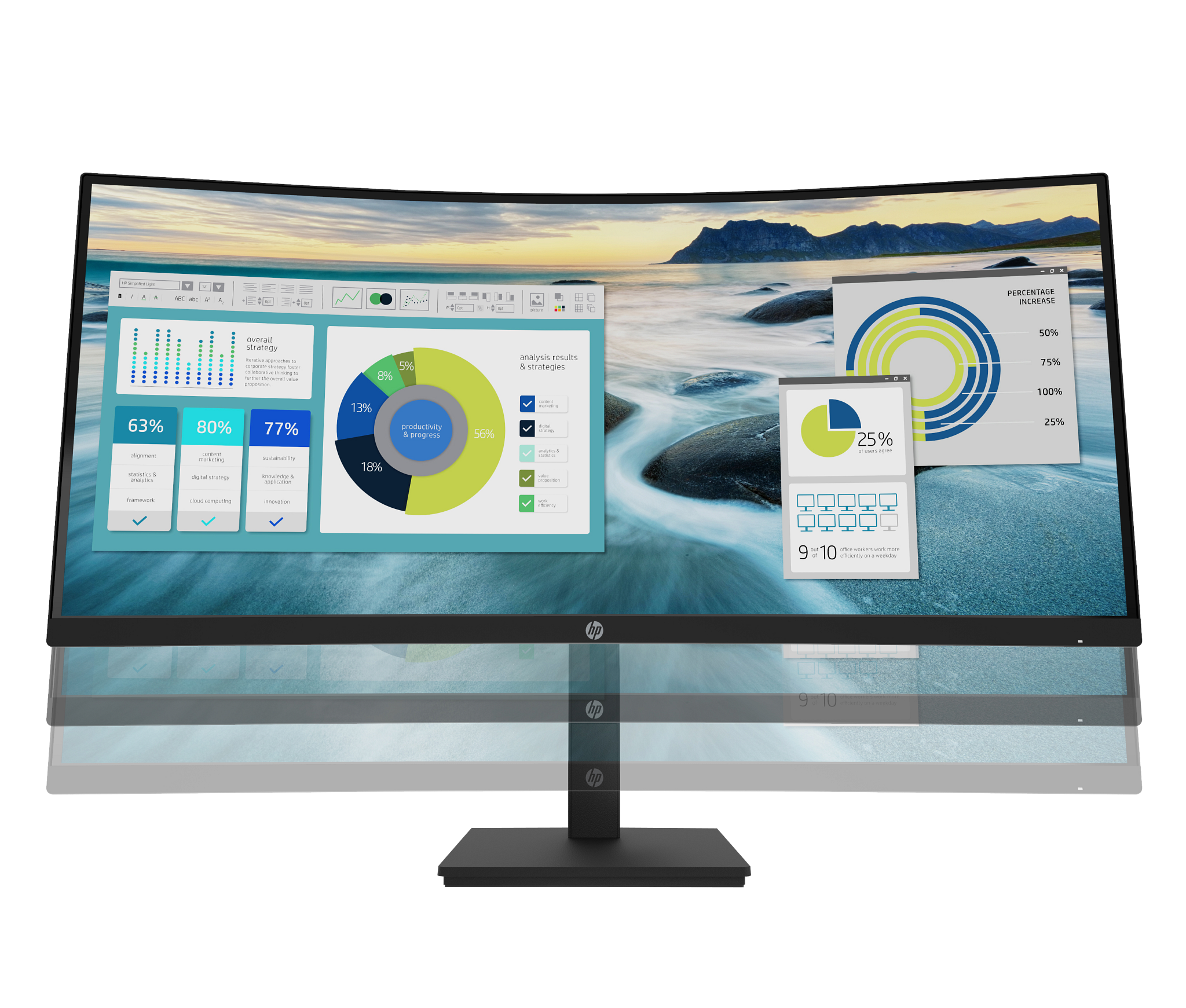 HP P34hc G4 WQHD USB-C Curved Monitor