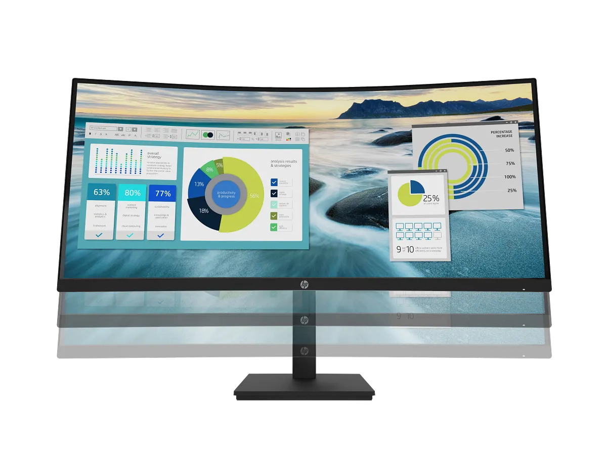 HP P34hc G4 34-inch WQHD USB-C curved monitor