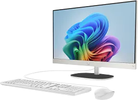 HP All-in-One Desktop Next Gen AI 24-ct2055m PC, Windows 11 Home, 23.8", AMD Ryzen™ AI 5, 16GB RAM, 512GB SSD, FHD, Shell white