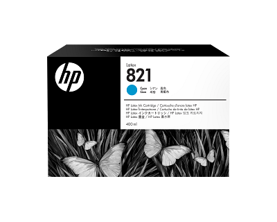 HP 821 400-ml Cyan Latex Ink Cartridge