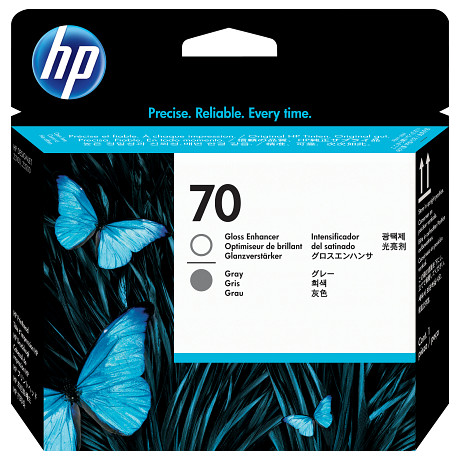 HP 70 fényességjavító és szürke nyomtatófej C9410A