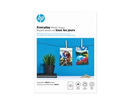 HP Everyday Photo Paper, Glossy, 52 lb, 5 x 7 in. (127 x 178 mm), 60 sheets CH097A