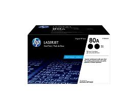 HP 80A 2-pack Black Original LaserJet Toner Cartridges, CF280AD1