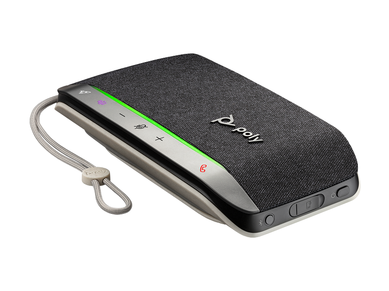 Poly Sync 20 smart speakerphone. Microsoft Teams Certified. - Left Facing