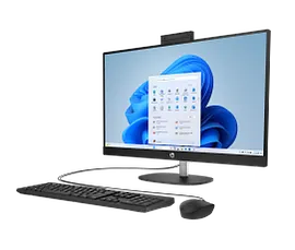 HP All-in-One Desktop AI 27-cr2075t PC, Windows 11 Home, 27", Touch screen, Intel® Core™ Ultra 7, 16GB RAM, 1TB SSD, FHD, Jet black