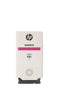 HP 832 1-liter Magenta Latex Ink Cartridge