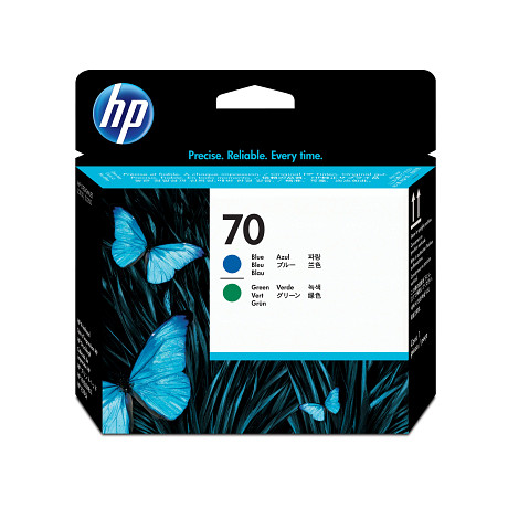 HP 70 kék és zöld nyomtatófej C9408A