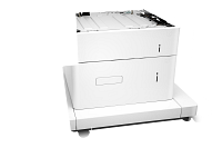 HP LaserJet 1x550-sheet and 2000-sheet HCI Feeder and Stand