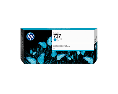 HP 727 300-ml Cyan DesignJet Ink Cartridge