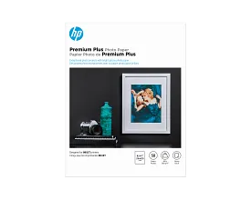 HP Premium Plus Photo Paper, Glossy, 80 lb, 8.5 x 11 in. (216 x 279 mm), 50 sheets CR664A