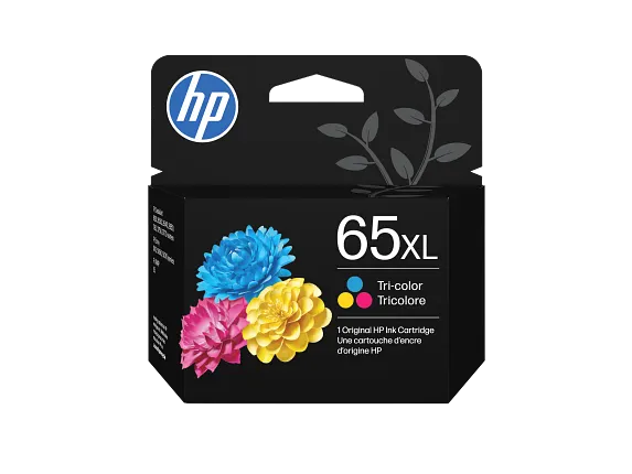 HP® 65XL Tri-color Original Ink Cartridge (N9K03AN#140)