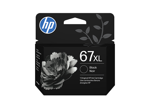 HP 67XL High Yield Black Original Ink Cartridge, 3YM57AN#140