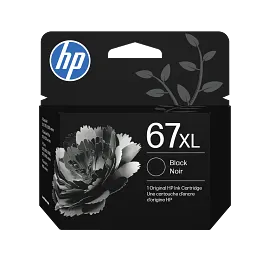 HP 67XL High Yield Black Original Ink Cartridge, 3YM57AN#140