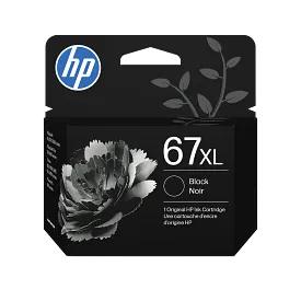HP 67XL High Yield Black Original Ink Cartridge, 3YM57AN#140