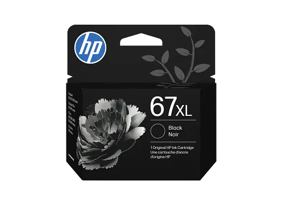 HP 67XL High Yield Black Original Ink Cartridge, 3YM57AN#140