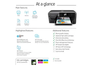 HP OfficeJet Pro 8210 Printer w/4 months ink included with HP