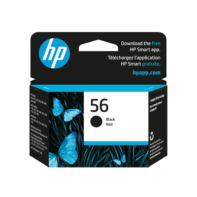 HP 56 Original Ink Cartridge - Single Pack - Inkjet - 520 Pages - Black - 1 Each