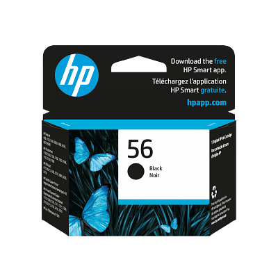HP 56 Original Ink Cartridge - Single Pack - Inkjet - 520 Pages - Black - 1 Each