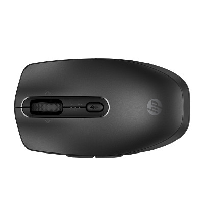 HP 695 Rechargeable Wireless Mouse NightfallBlack CoreSet WhiteBG TopDown
