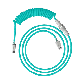 HyperX USB-C Coiled Cable Light Green-White