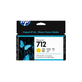 HP 712 29ml Yellow DesignJet Ink Cartridge, 3ED69A