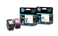 HP 63 3-pack Black/Tri-color Original Ink Cartridges