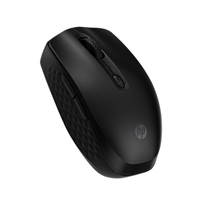HP 425 Programmable Bluetooth Mouse BPS JetBlack CoreSet GreyBG UpperRearLeft