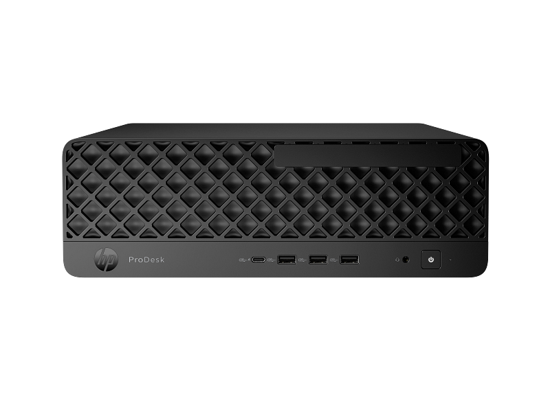 Storks_HP_ProDesk_4_SFF_G1i_Desktop_AI_PC_JetBlack_nonODD_Catalog_TransparentBG_Front