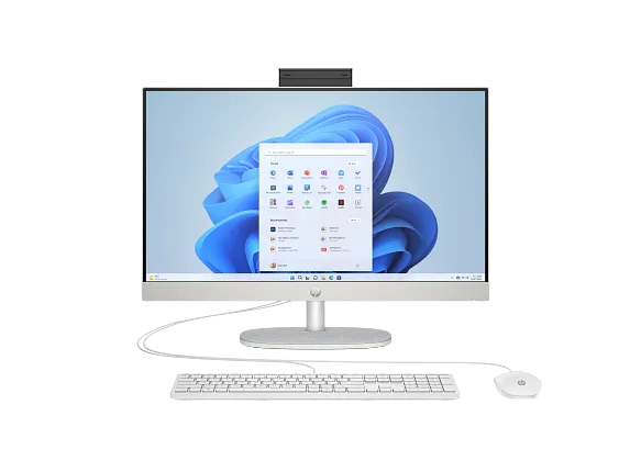 HP Home Desktop PCs, HP All-in-One 24-cr0055t PC, Windows 11 Home, 23.8", Intel® Core™ i7, 16GB RAM, 1TB SSD, FHD