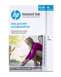 HP Instant Ink 50-page Plan 1st month enrollment kit