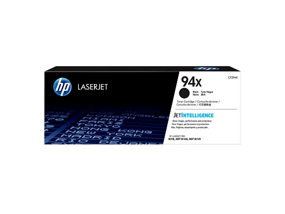 HP Laser Toner Cartridges and Kits, HP 94X High Yield Black Original LaserJet Toner Cartridge, CF294X