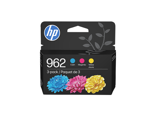 HP 962 3-pack Cyan/Magenta/Yellow Original Ink Cartridges, 3YP00AN#140