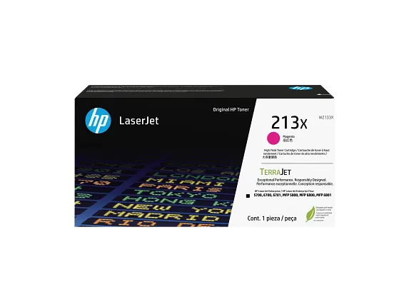 HP Laser Toner Cartridges and Kits, HP 213X High Yield Magenta Original LaserJet Toner Cartridge