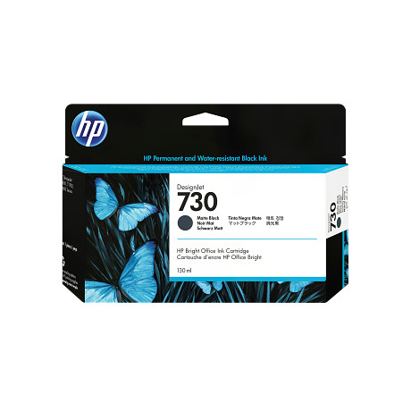 HP 730 P2V65A 130 ml mattfekete tintapatron eredeti T1700