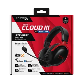 HyperX Cloud III S Wireless - Gaming Headset (Black)