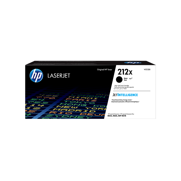 HP 212X Black High Yield Toner Cartridge W2120X W2120-00904a EMEA