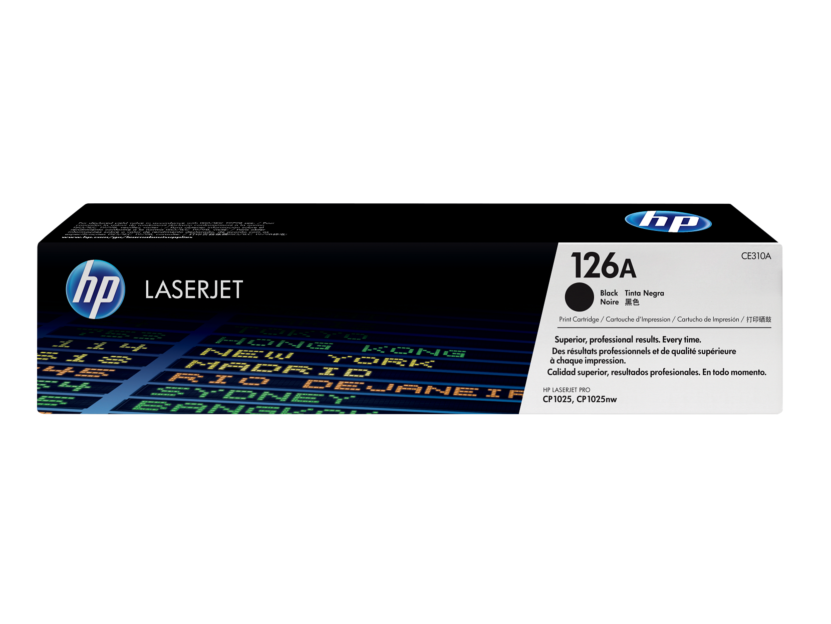 HP 126A Schwarz Original LaserJet Tonerkartusche, ~1.200 Seiten, CE310A - Bild 1 von 7