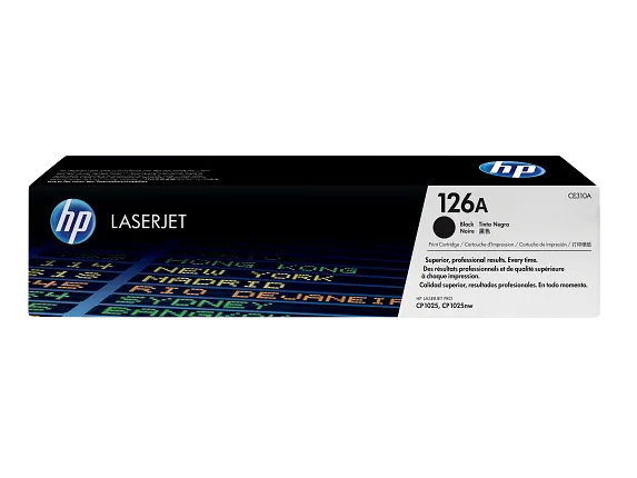 HP Laser Toner Cartridges and Kits, HP 126A Black Original LaserJet Toner Cartridge, CE310A