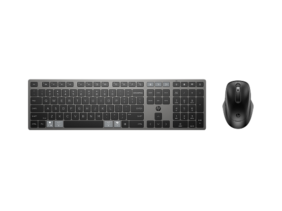 HP 720 Multi-Device Rechargeable Wireless Keyboard and Mouse Combo