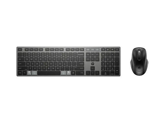 HP 720 Multi-Device Rechargeable Wireless Keyboard and Mouse Combo