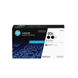 HP 80A 2-pack Black Original LaserJet Toner Cartridges, CF280AD1