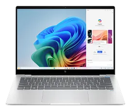 HP OmniBook X Laptop 14-fe1048nr 14", Touch screen, Windows 11 Home, Snapdragon®, 16GB RAM, 1TB SSD, 2.2K, Glacier silver