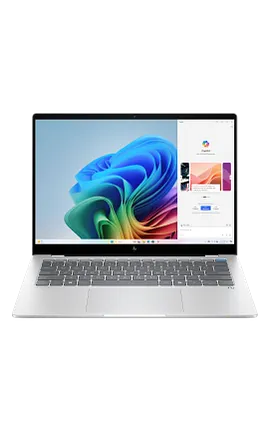 HP OmniBook X Laptop 14, Windows 11 Home, 14", Touch screen, Qualcomm® X Plus, 16GB RAM, 1TB SSD, 2.2K, Glacier silver